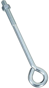 National Hardware N347-690 Eye Bolt, 5/8 in Thread, 3-3/4 in L Thread, 1-1/4 in ID Dia Eye, 560 lb Working Load, Steel